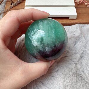 Gorgeous Watermelon Fluorite Sphere (W2)